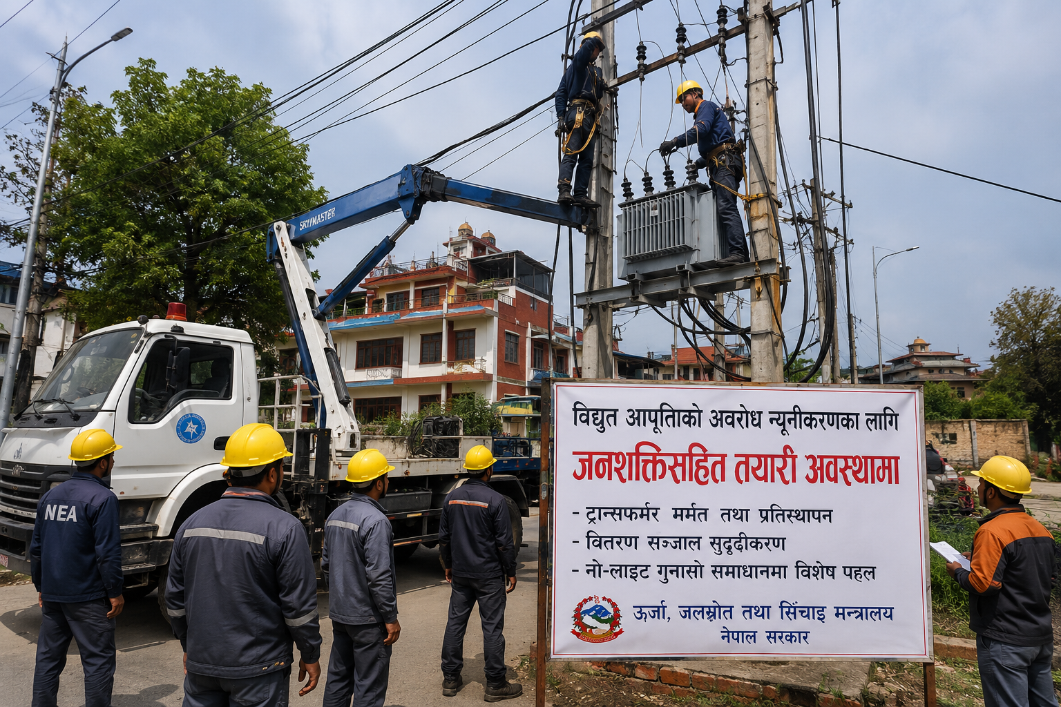 बर्खायाममा विद्युत् अवरोध न्यूनीकरणका लागि झन्डै एक हजार कर्मचारी तयारी अवस्थामा