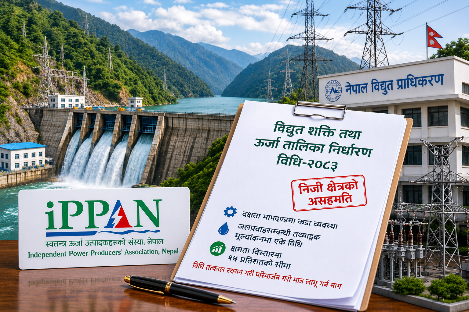 ‘विद्युत शक्ति तथा ऊर्जा तालिका निर्धारण विधि–२०८३’ स्थगन गर्न इप्पान को माग, निजी लगानी प्रभावित हुने चेतावनी